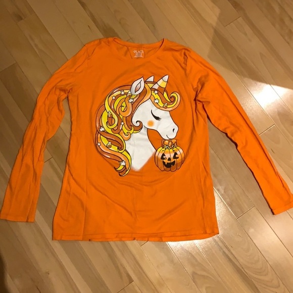 Girl’s Unicorn Halloween Long sleeve & Black Ponte Leggings -size 16 /XXL - Picture 3 of 17